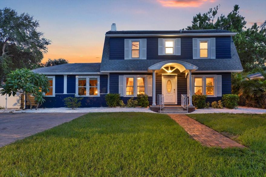 This versatile retreat is unlike anything else on the market. A rare Gulfport estate sitting on a truly private double lot, this property blends timeless character with modern upgrades across three separate residences- the main home, a stand-alone cottage, and a garage apartment overlooking a resort-style pool. Whether you’re envisioning multi-generational living, private guest retreats, or income-producing opportunities, the versatility and lifestyle here are unmatched.

The main Dutch Colonial home spans over 2,200 sq ft with 3 bedrooms, 2.5 baths, and rich hardwood floors. A spacious updated family room opens directly to the pool deck, while a covered porch overlooks the lush backyard-creating the perfect setting for indoor-outdoor living.

The standalone cottage has been completely remodeled from top to bottom and never lived in since. Bright and airy, it features a full kitchen with stone countertops, modern appliances, a stylish bath, lofted bedroom, and luxury vinyl plank flooring.

Above the oversized two-car garage, the freshly renovated studio apartment offers abundant natural light, sleek stone counters, and luxury vinyl flooring - plus a bird’s-eye view of the backyard and pool that makes every day feel like a private resort.

Step outside and this estate transforms into a tropical sanctuary: a sparkling in-ground pool, outdoor kitchen, travertine patio, and fruit-bearing trees (including mango), all surrounded by privacy fencing.

Recent upgrades include one of the roofs (2017), electrical, plumbing, irrigation, gutters, pool resurfacing, tankless water heater, refinished oak and bamboo floors, landscaping, driveway, full interior renovation of the guest apartment, cottage and more - blending peace of mind with lasting appeal.

All three residences enjoy private entries both to exterior roadways and interior pool/backyard, making this one of the most flexible and unique estates in Gulfport. Just blocks from the city’s historic waterfront district, vibrant arts and dining scene, and less than 10 minutes to both the Gulf beaches and downtown St. Petersburg- this home offers a one-of-a-kind lifestyle in a prime location without the added cost of being in a flood zone!