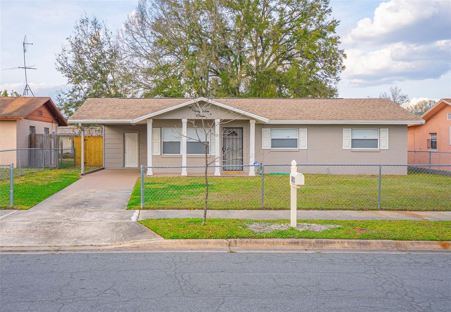 Everything has been done for you! Perfect renovation on this three bedroom, 1.5 bathrooms. Walk in too an open living area with neutral colors complete with luxury vinyl floors and granite countertops. Light fixtures and light switches replaced as well as newer fans. All mechanical systems are in great shape. Already fenced yard plus a storage shed.