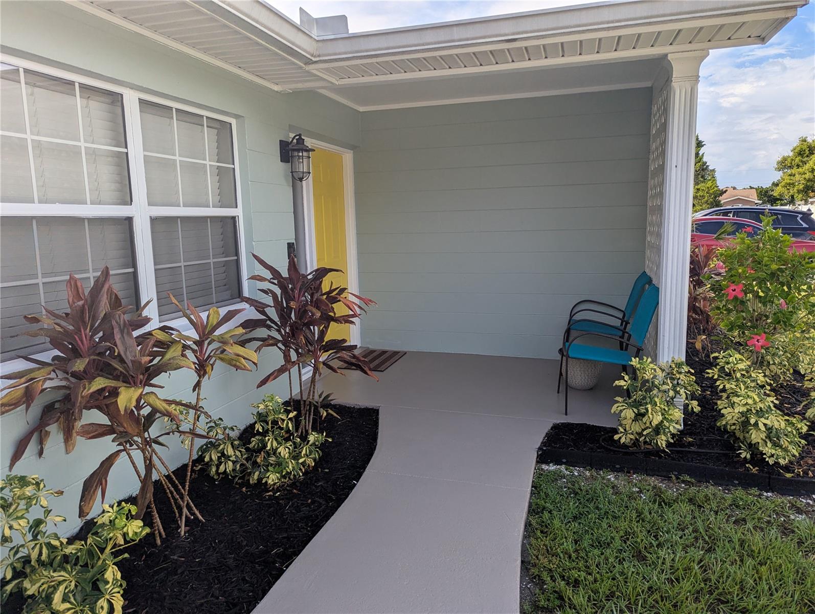 Located in Central Seminole in a non-evacuation zone x. This lovely 3-bedroom 2-bath home has been freshly painted inside and out. Newly modern light fixtures, ceiling fans, faux 2-inch blinds, luxury vinyl flooring, plus modern tile throughout the home. Stainless steel appliances and Granite countertops with soft-close cabinets, custom-designed basket weave backsplash, and a kitchen island. Off to the right, you will find two nicely sized bedrooms with a hall closet for extra storage. Upgraded full hall bath with tub/shower.. The primary bedroom has two closets and an upgraded bathroom. The third bedroom is located to the left of the kitchen. The garage has been upgraded with luxury vinyl flooring, a window unit with heat & air conditioning, freshly painted walls, and a garage door opener (the tool organizer does not convey). It could still work as a garage or easily converted into a bedroom or family room. The laundry closet is at the rear of the garage and comes with a large new stackable Thin Q washer and dryer. Large backyard for entertaining with an open porch, vinyl fence, and an adorable shed for extra storage. Roof and gutters 2019. The AC Cooling system and air ducts were upgraded in 2019. Upgraded, expanded electrical box with generator hook-up in 2019. Centrally located, close to the recreational center, park, and library. Shopping centers, movie theaters, restaurants, and beaches are a short distance away.