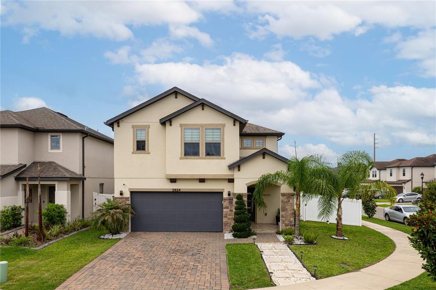 Located in the heart of Kissimmee, 2824 Noble Crow Drive offers the space, comfort, and lifestyle today’s buyers are looking for. With 4 bedrooms, 3 full bathrooms, and over 2,600 square feet of living space, this home delivers a functional layout with room for everyone.The first-floor owner’s suite creates a private retreat separate from the additional bedrooms upstairs, while the oversized loft provides endless possibilities from a second living area or game room to a home office or fitness space. Designed for comfortable everyday living, the home has been meticulously maintained and includes valuable upgrades such as a whole-house alkaline water filtration system, reverse osmosis in the kitchen, and energy-saving solar panels already in place. Residents of this low-HOA community enjoy amenities including a community pool, neighborhood park, and scenic lakefront walking trail perfect for relaxing walks or outdoor activities.Conveniently located just minutes from shopping, dining, major roadways, and highly rated schools, with Orlando International Airport less than 20 minutes away, this property offers the perfect combination of convenience, value, and Florida living.
