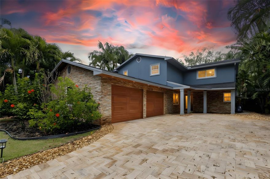 A spellbinding home with a remarkable backyard, pool, tiki hut and patio!

You will find this home is best described as open and spacious.  From the open combined kitchen living room to the nearly 500 square feet of master suite!

This is the kind of home that you enjoy coming home to, and all of your friends and family will want to come visit!  

Magnificent finishes start from the street as you are ushered into the home on beautiful herringbone pavers surrounded by lush tropical landscaping and manicured lawn.  

Once inside the entryway you will find this home is even more outstanding!  From the unique and interesting floorplan, to high end flooring and finishes, this home grabs your attention and never lets go!

The spacious and open kitchen provides plenty of counterspace and flexibility for morning coffee and breakfast or casual dinner hangouts.  Want more room?   You can retire to the massive 38 foot long Family Room with beautiful views of the pool and tropical backyard oasis.  And if you prefer to be insulated from the bustle of the kitchen with cozy comfort, there is the Living Room with woodburning fireplace.

Upstairs you find the tremendous master bedroom and bathroom with a walk-in closet.  The bathrooms is finished with elegant stone, and the bedroom presents enough space for any configuration, be it bedroom or a combined bedroom with office / reading nook..

Two additional bedrooms and a hall bathroom round out the upstairs of this home.

But the true show stopper at this home is the backyard.  The first class pool with baja ledge and fountains is pitch perfect for summer fun and soaking in the sunshine.

Behind the baja ledge is the relaxing tiki bar, perfect for mid swim drinks and catching up on the game.  Also tucked away in the opposite corner of the yard is a pole cabana if you're looking for a bit more solitude.

And if the rainclouds come, not to worry:  A covered patio runs the entire length of the back of the house, the perfect spot to listen to the rain pass quickly by and the party to resume.

If that is not enough, this home is located within minutes of the best that Pinellas County and Seminole have to offer.  Less than 5 minutes from Walsingham Park and Walsingham Horse Trails and 7 minutes from the boat ramp on the Intercoastal and Indian Shores beaches, and just 4-6 miles from multiple golf courses and tennis clubs.

This home has practically everything you can ask for and more.  You are almost certain to find new ways to enjoy life living in this home.  But a home this exceptional will rarely be around long, so be sure to book your showing today!