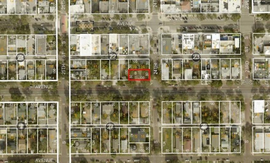 Prime Development Opportunity in the Heart of the Grand Central District/Palmetto Park. This vacant corner lot is zoned CRT-2, offering incredible versatility. Permitted uses include multi-family development, office space and more. Situated just a short walk from the vibrant restaurants, bars, and shops along Central Avenue, this location puts you at the heart of St. Pete’s best attractions. With the SunRunner stop just two blocks away, you’ll enjoy seamless access to downtown St. Pete in minutes, making it simple to get around without relying on a car. This premier location situates you in the center of St. Pete’s vibrant culture.