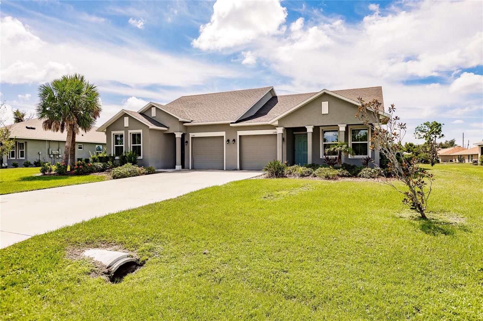*Huge price decrease!* Welcome to your slice of paradise in the heart of Punta Gorda, Florida! This property offers a unique opportunity to purchase two units with separate parcel ID’s, allowing you to live in one while renting out the other, or to sell individually later on. This charming retreat at 1140/1146 Oceanic Rd is a dream come true for those seeking a tranquil and picturesque lifestyle. Nestled on a spacious lot, this home offers a unique blend of comfort, convenience, and natural beauty.
Step inside to discover an inviting open-concept living area with plenty of natural light. The living room, dining area, and kitchen flow seamlessly, making it perfect for entertaining family and friends.
The well-appointed kitchen boasts granite countertops, stainless steel appliances, ample cabinet space, and a convenient breakfast bar for quick meals.
The spacious master suite offers a walk-in closet and an en-suite bathroom with dual sinks and a walk-in shower.
Additional guest bedrooms provide comfortable accommodations for guests or family members. The split floor plan ensures privacy for all.
Step out onto the expansive screened lanai and experience Florida living at its best.
The attached one-car garage offers ample storage space for your vehicles and outdoor equipment.
This home is conveniently located near shopping, dining, parks, and the historic downtown Punta Gorda area, known for its charming streets, waterfront dining, and cultural events.
Boating enthusiasts will appreciate the quick access to Charlotte Harbor and the Gulf of Mexico, perfect for fishing, sailing, and exploring nearby islands.
Don't miss the opportunity to own your own piece of Florida paradise!