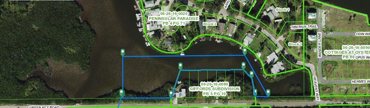 Legal description as county site: AT SE COR OF NE1/4 OF SEC TH ALG S BDY OF NE1/4 OF SEC S89DEG46' 57"W 1488.42 FT TH N29DEG06' 15"W 57.11 FT TO N R/W LINE OF GREEN KEY RD FOR POB TH ALG SAID N R/W LINE S89DEG46' 57"W 802.41 FT TH N00DEG13' 03"W 230 FT TH N89DG 46' 57"E 675.52 FT TH S29DEG 06'15"E 262.68 FT (Q1) TO POB; EXC THAT PART (LOTS 1 THRU 8 INCL) OF GIFFORD'S SUBDIVISION PB 5 PG 19 LYING THEREIN
Note: buyers I emphasize the importance of conducting thorough due diligence to ensure that the property meets your expectations and requirements.