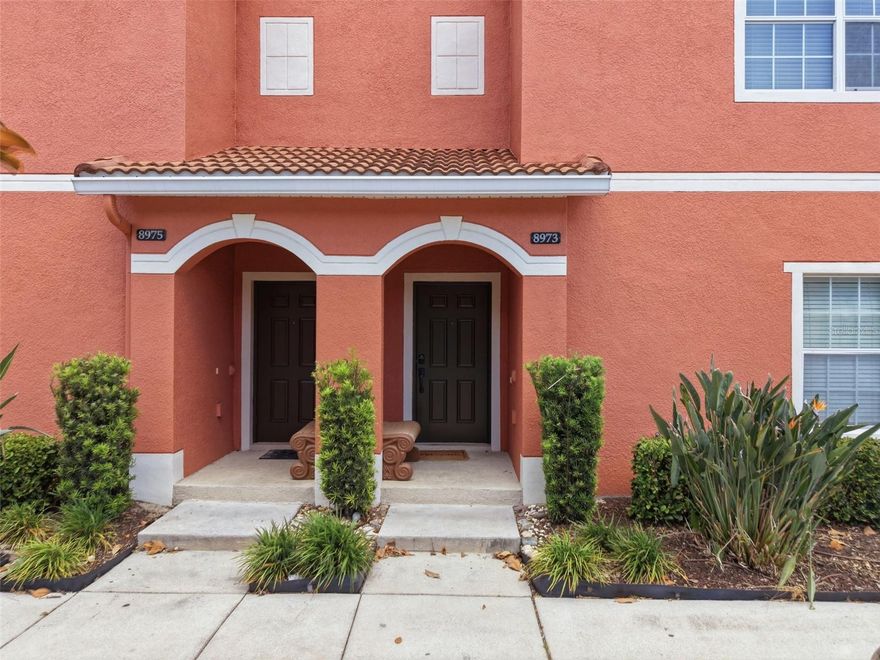 Two-story 4-bed townhouse in Kissimmee located in the Paradise Palms Resort community, offering approximately 1,902 square feet of living space on a 2,178 square foot lot. Built in 2011, this 3-bath property is fully furnished and currently operating as a short term rental, providing a turnkey opportunity with existing bookings in place for its next owner.

The layout includes a first-floor primary bedroom, additional bedrooms on the second level, and an open living and dining area. Interior features include solid surface and stone counters, tile and carpet flooring, ceiling fans, thermostat controls, and walk-in closets. The kitchen is equipped with cooktop, range, refrigerator, microwave, dishwasher, and includes washer and dryer, supporting immediate occupancy or continued rental use. A recently updated A/C system is approximately one year old.

Exterior features include a private screened-in heated pool and patio area. The property is located within a 24-hour gated resort community offering amenities including a clubhouse, fitness center, resort-style pool, spa, tennis courts, and recreational facilities.
Located approximately 10 minutes from Walt Disney World with convenient access to major roadways, dining, shopping, and area attractions.

Recent short term rental activity includes approximately $2,400 in gross bookings during a partial April period, reflecting active use and ongoing income potential.