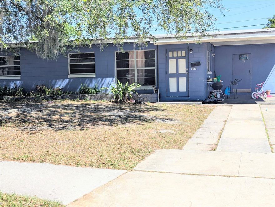 This home offers a great investment opportunity. It has been well-maintained and generates monthly revenue with a tenant in place on a 1-year lease. In addition, it is also being offered with the option to purchase with 2 additional properties at a lower sales price. The MLS numbers are O5189135 & O517652. The home is centrally located to jobs, theme parks, downtown Orlando, and I-4. If the buyer needs to extend the closing date, the Seller reverses the right to obtain the escrow deposit. This must be added to the contract.