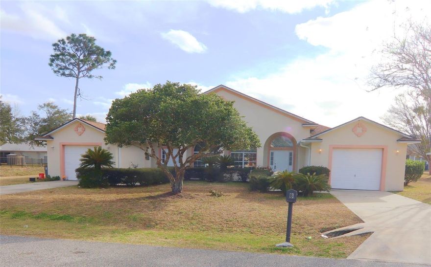 Fantastic investment opportunity in coastal Palm Coast. Full income opportunity or move into one side and collect on the other.  2 units one currently rented and one unit vacant with new carpet 10/07/25. Each unit has 3 bedrooms and 2 bathrooms with a screened in pack patio. Both units recently painted and new appliances.  Rented side had carpet replaced prior to current tenant.  Roof replaced in 2021 Unit A A/C replaced 10/2025 Unit B A/C  2022.  Close to schools, shopping and of course the beach.