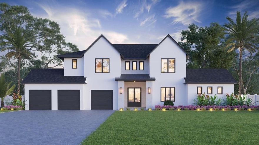 MOVE-IN READY! Exceptional style and luxurious upgrades abound in this stunning new construction South Tampa pool home. Situated in the highly sought-after Roosevelt, Coleman, and Plant school district, this exclusive Gloger Construction property boasts 4,982 SF of interior living space featuring 5 bedrooms, 7 1/2 bathrooms, game room, study, & a 3 car garage on a 100 x 100 lot. Chef's kitchen features a 10' island w/waterfall edge, apron sink, Thermador appliance package, soft-close custom cabinets, walk-in pantry & LED under cabinet lighting. The impeccably designed 1st floor includes the primary suite, grand room heading out to an oversized covered lanai, kitchen, dining room, and powder bath. 2nd floor boasts a spacious 2nd master suite, three additional bedrooms featuring private baths & walk-in closets, a large media room, & laundry room. Additional upgrades include All block exterior construction, Outdoor kitchen, impact windows, in-wall pest tubes, smooth drywall, interior 8ft solid core doors, pre-wire audio,16 Seer HVAC w/multi zoned control, 2-10 Builder Warranty & more. Located minutes to iconic Bayshore Blvd., Crosstown Expressway, Tampa Intl. Airport, Downtown, 275, shopping & dining. Not in a flood zone. Plans and selections are subject to change.