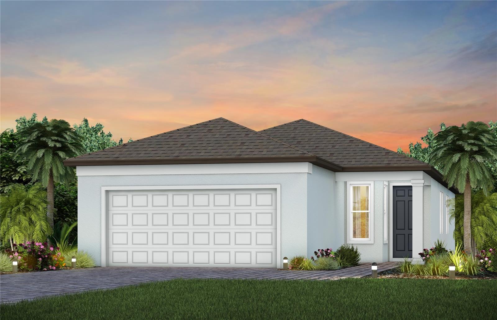 Under Construction. Final opportunities to purchase a new construction home and experience a new level of retirement living at Del Webb BayView. This active adult community is located 30 minutes from downtown Sarasota, St. Petersburg, and Tampa. BayView is centered around signature resort-style amenities so you can stay active and where your neighbors become long-time friends.
The 2-bedroom, 2-bath Compass home design has the space you need, designed with privacy, convenience, and versatility in mind. This light-filled open floor plan features a designer kitchen, luxury finishes, a 2-car garage with epoxy flooring and extended patio with screen enclosure at the lanai. The kitchen has a large island, upgraded faucet, stainless steel single bowl sink, stainless steel Whirlpool appliances, including a built-in oven and microwave, a stovetop with a range hood, dishwasher and counterdepth refrigerator. There is also white cabinets, 3cm quartz countertops and 4”x12” tiled backlsplash in the kitchen.
The bathrooms have upgraded white cabinets and quartz countertops. There’s a walk-in shower, with niche and dual sinks in the Owner’s Bath. The Owner’s suite is at the rear of the home for privacy and has a large walk-in closet.
There is luxury vinyl plank flooring in the main living areas and flex room, 18” x 18” tile flooring in the bathrooms and laundry room and stain-resistant carpet in the bedrooms.
Additional features and upgrades include LED downlights in the gathering room, whole house faux wood blinds, enclosed versatile flex room, utility sink in the garage , impact glass windows and a Smart Home technology package with a video doorbell.
Enjoy peace of mind with Pulte’s transferable, 10-year Limited Structural Warranty that covers materials and workmanship in the 1st year, workability of plumbing, electrical, HVAC, and other mechanical systems through the 2nd year, various types of water infiltration and internal leaks through the 5th year, and the structural integrity of the home through the 10th year. Plus, we’re currently offering limited-time incentives and below-market rates!