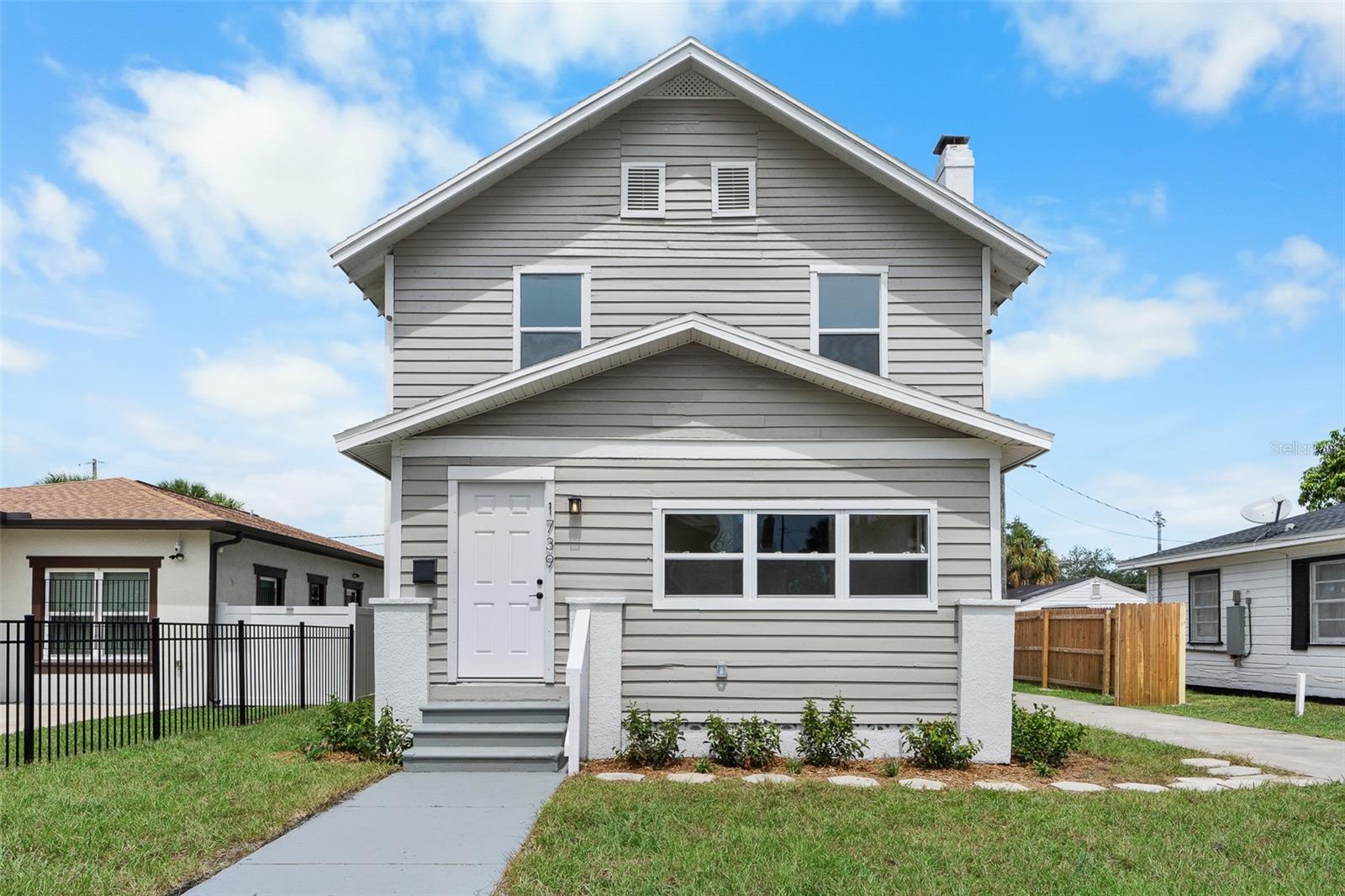 This charming two-story bungalow combines classic character with modern updates. 4 bedroom, 1.5 bath WITH an additional room on the first floor (has a closet) that can be a bedroom OR an office.
Recent improvements include a newer roof, new A/C system, newer front and back doors, and a fresh Sherwin-Williams paint job inside and out. Step inside to find newer vinyl flooring, upgraded baseboards, interior doors with newer hardware, and stylish light fixtures throughout.
The remodeled kitchen showcases shaker-style cabinets with granite countertops and stainless steel appliances under manufacturer warranties, while the updated bathrooms feature subway tile, new vanities with granite tops, and modern finishes. Additional highlights include a laundry room, rear mudroom, and spacious fenced yard with fresh landscaping - perfect for outdoor living.
Move-in ready and designed with care, this home blends timeless style with today’s must-have updates.