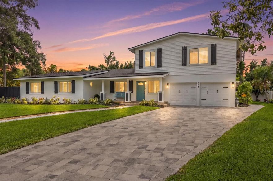 Welcome to a thoughtfully reimagined residence in Dunedin, where design meets intention and everyday living is redefined. Set on an approximately 0.25-acre pie-shaped lot in the Shore Crest neighborhood, this 6-bedroom, 3-bath home offers 3,339 heated sq ft shaped around a concept rarely found—three distinct living wings unified by a central gathering space.

Each wing offers its own sense of privacy and purpose, creating a flexible environment suited for multigenerational living, extended stays, or dedicated work-from-home spaces. Natural light fills the open interiors, complemented by modern lighting and curated finishes that bring a refined, cohesive feel throughout. A renovated kitchen and updated bathrooms provide a clean, contemporary foundation, enhanced by a whole-house water filtration system.

Outdoors, expansive landscaped areas offer space to gather, relax, and entertain, all just moments from the charm of Downtown Dunedin, the Pinellas Trail, and a vibrant mix of local dining, shops, and waterfront settings.

***Owner is a licensed Florida real estate professional***