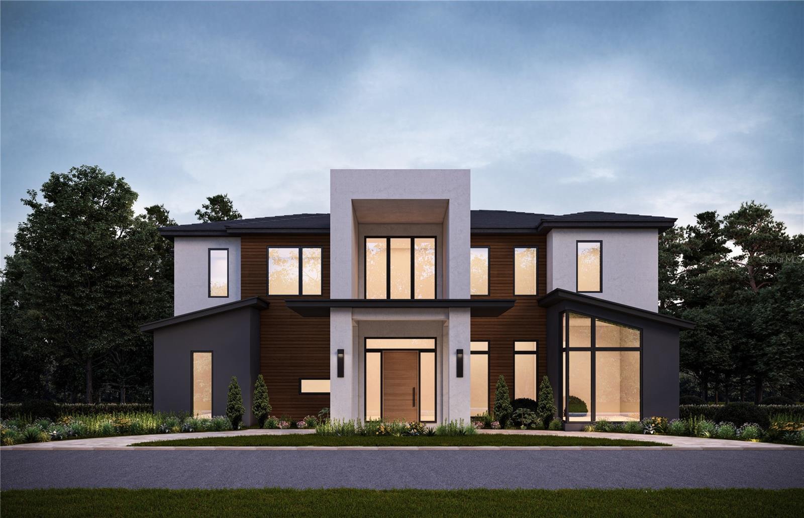 One or more photo(s) has been virtually staged. Pre-Construction. To be built. Stunning Custom-Built Modern Home with Luxury Finishes sitting on a DOUBLE LOT in Reunion. This brand-new construction home boasts 4 spacious bedrooms, 5 full bathrooms, and 2 convenient half bathrooms, all thoughtfully designed with sleek, stylish finishes that reflect modern elegance. A three-car garage offers ample parking and storage space. As you enter the home, you'll be greeted by a striking main floor featuring elegant tile flooring and concrete lime-washed side walls that add a touch of architectural sophistication. The open floor plan creates a seamless flow between the living spaces, perfect for both family living and entertaining. The chef's kitchen is a true standout, featuring a sleek wood island accent that complements the high-end finishes throughout. The expansive family room is anchored by a multi-sided fireplace and enhanced by an impressive linear LED lighting feature in the ceiling, adding warmth and ambiance to the space. A conveniently located powder room off the living area ensures ease for guests. The primary suite is a true retreat, offering a generous walk-in closet, dual sinks, and beautifully inviting fixtures. An additional gym or flex space, featuring cork flooring, provides an ideal area for personal fitness or creative use. Step outside to experience the ultimate in outdoor living. The backyard is an entertainer's dream, complete with a summer kitchen, sparkling swimming pool, and relaxing spa, all surrounded by a spacious pavered deck—perfect for soaking up the Florida sun. A contemporary stairway with cable railing leads to the upper floor, where you'll find a second primary suite along with two additional bedroom suites. The loft area provides access to a balcony that overlooks the pool, offering both privacy and breathtaking views. Above the garage, you'll find a versatile mancave or 5th bedroom with its own private balcony and full bathroom, making it an ideal space for guests or a private retreat. This home is the perfect blend of luxury, functionality, and contemporary design, offering everything you need for a comfortable and stylish lifestyle.Reunion Resort is a one of a kind 2300 acre Resort and Golf community that has many amenities including a water park complete with water slides, lazy river, zero entry pools & food and beverage service, 3 award-winning golf courses designed by the legends of golf (Palmer, Watson & Nicklaus), 11 pools throughout the community, mini putt putt golf, world class tennis courts, pickleball courts, playgrounds, dog parks, golf cart & bike rentals and several on-site restaurants to include fine dining. Reunion Resort is located just 6 miles to Disney and the parks, and a short drive to the Orlando International Airport