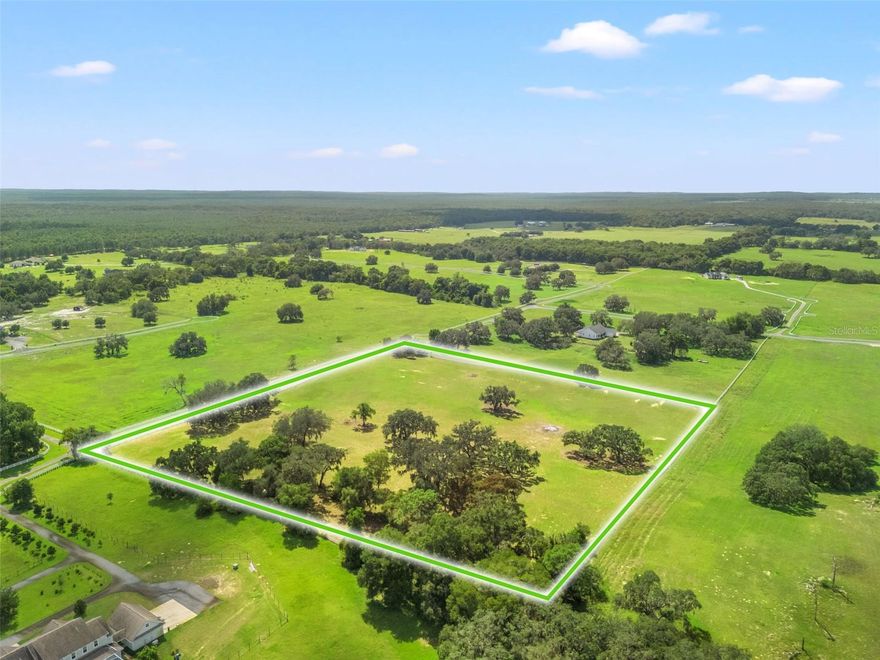 Discover your dream property on 10 rolling, high-and-dry acres in the sought-after equestrian and agricultural community of Eagle Ridge. This perfectly square parcel, fully fenced with durable vinyl fencing and gated for privacy, offers stunning elevation ideal for multiple breathtaking building sites. Majestic grandfather oaks provide shade and charm, creating a serene backdrop for your vision.

This exceptional property is less than a mile from the Sumter Equestrian Center, providing unparalleled convenience for equestrian enthusiasts. Enjoy easy access to I-75 for effortless travel, while remaining close to the conveniences of the community. Located within a gated neighborhood, you’ll also benefit from community-maintained access to the Withlacoochee State Forest, offering endless miles of trail riding and hiking.

Whether you’re looking to build a peaceful retreat, create a custom equestrian estate, or simply enjoy the beauty of nature, this property delivers it all. Don’t miss this rare opportunity to own a slice of Florida paradise!