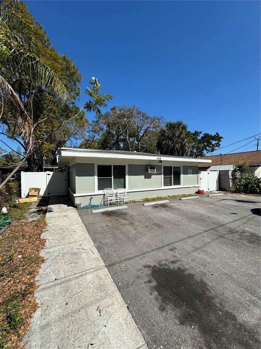 Fully Occupied Fourplex in Central Bradenton! Just a few blocks from LECOM Park, Village of the Arts District, and Downtown Bradenton. This investment boasts a strong rental track record with minimal vacancy. Property is complete with a recently paved parking area, fenced yard, and spacious rear yard. Several appliances have been repaired, as well as a handful of window A/C's replaced, and property is in terrific working condition. New exterior paint, with a cabinetry update and bathroom remodel in one of the units displays some of the capital expenditures performed. 5 year old roof. In the leases effectuated with tenants, landlord pays all utilities, minus electric. Add this property to your portfolio soon!