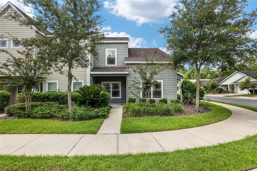 Welcome to this stunning, one-owner, 3 bedrooms, 2.5 bath single-family corner unit home located in Sorrento. This move-in-ready home features wood floors in the primary living areas, new carpet in the bedrooms and stairs, and ceramic tile in the bathrooms. The kitchen boasts wood cabinetry, granite countertops, stainless steel appliances, and a breakfast bar. The primary bedroom, located downstairs, includes a walk-in closet and an en-suite bathroom featuring double vanities, granite countertops, a soaker tub, and a large shower, providing a private retreat. Upstairs, you'll find two additional bedrooms and a full bath, ideal for family or guests. The full laundry room includes a pantry that leads to a spacious 2-car garage. As part of the Sorrento community, residents enjoy a range of amenities, including a community pool, playground, tennis courts, pickleball courts, fitness center, and walking and bike trails. The HOA covers exterior maintenance, including annual pressure washing of the exterior building, termite coverage, exterior pest control, landscaping, and hazard insurance, offering a truly maintenance-free lifestyle.