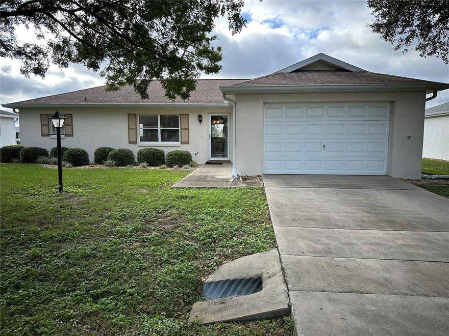 Beautifully maintained single family home with extra large backyard.  This home is being sold turnkey!  Bring your clothes and move in on closing day.  Home features 2 generously sized bedrooms located on separate sides of the home, large living room and stunning eat in kitchen.  All appliances convey including refrigerator and washer/dryer.  Home features a 1.5 car garage with extra storage space on either side.  Plenty of room for a car and a golf cart!  A rear enclosed Florida room rounds out this beauty for your four season living.  Home is priced to sell quick so don't delay!  Roof 2018 and HVAC 2021.  All of this and located inside one of the greatest 55+ community On Top of the World. HOA includes Basic Spectrum Cable, roof repairs, exterior painting every seven years, irrigation water, exterior maintenance and insurance on the exterior of the home, landscaping, trash and recycling, 24/7 gated security, and access to all of On Top of the World’s resort-style amenities. Enjoy three pools (one indoor pool), two state-of-the-art fitness centers, pickleball, billiards, archery, cornhole, bocce ball, tennis, shuffleboard, horseshoes, remote-control flying and race car fields, 175+ clubs, a woodworking shop (small additional fee), art, sewing,  library, and more! This golf-cart-friendly community offers convenient access to three shopping centers, is just 20 minutes from the World Equestrian Center, an easy drive to four cruise ports and major airports, and within close proximity to Orlando’s top entertainment and attractions.