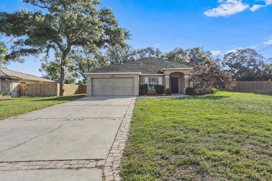 4 Bed + Bonus Room | 2 Bath | 2 Car Garage | 2,000+ Sq Ft | 0.39 Acres | Fully Fenced | Screened Paver Patio - 

Welcome to a home that offers both space and functionality, set on a generous 0.39-acre lot with a layout designed for everyday living.

Step inside to tall vaulted ceilings that instantly open up the main living areas, creating a bright and airy feel. The split floor plan provides privacy between the primary suite and secondary bedrooms, while still maintaining an open flow through the main living spaces.

The home features a designated dining area and a spacious living room that connects seamlessly to the kitchen, complete with ample cabinet storage and extensive counter space—ideal for both daily use and entertaining.

A versatile bonus room adds flexibility, perfect for a home office, gym, playroom, or additional living space to fit your needs.

Out back, enjoy a covered paver lanai and an expansive screen enclosure—large enough to accommodate a future pool—overlooking a fully fenced yard with plenty of room to bring your vision to life. A storage shed adds extra convenience, making the outdoor space as functional as it is inviting.

If you’re looking for a well-designed home with room to grow, both inside and out, this property delivers.