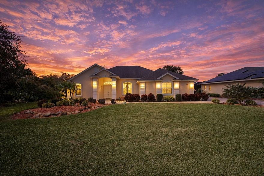 One or more photo(s) has been virtually staged. 3016 Manor Drive is located in the highly sought-after Sun ‘n Lake Golf Community. This beautifully maintained 3-bedroom, 2-bathroom home sits on an oversized, peaceful lot.  Inside, you’ll find soaring high ceilings throughout, a separate formal dining room, and a comfortable eat-in kitchen with a dedicated sitting area, perfect for both everyday living and entertaining. The home features a 2-car garage, plus a golf cart garage that has been converted to additional storage, offering flexible space for your needs.  Major upgrades include a new roof (2017), AC replaced in 2023, appliances updated in 2021, and a 22kW whole-house generator that automatically powers on during outages. Outdoor and energy-conscious features include a saltwater pool, solar pool heating system installed in 2017, and a 50-amp RV plug—ideal for RV owners or guests.  Sun ‘n Lake is a highly desirable, amenity-rich community featuring championship golf courses, restaurants, a recreation center, walking and biking paths, and even its own elementary school and hospital, offering unmatched convenience and lifestyle appeal. With a low HOA and a welcoming atmosphere, this community is ideal for full-time residents, seasonal homeowners, and golf enthusiasts alike.  Exceptionally well maintained, move-in ready, and located in one of Sebring’s most sought-after communities—this home truly has it all!