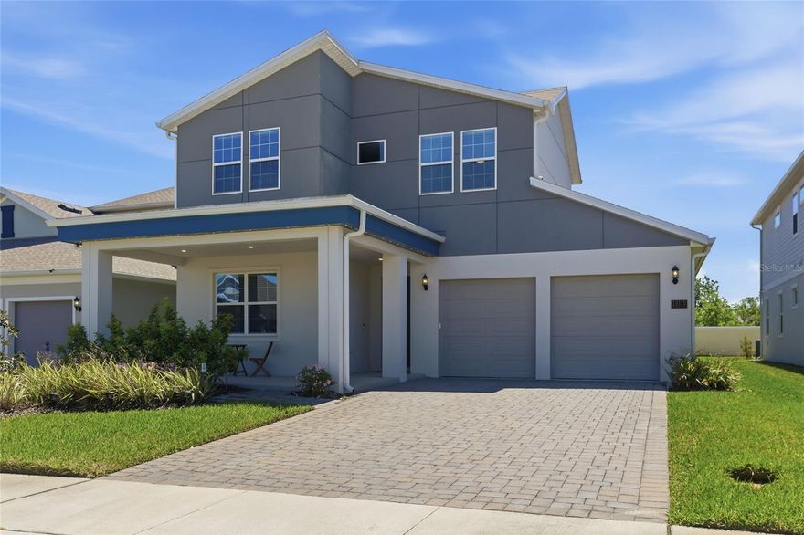 Step into a home where everything still feels brand new - built in 2023 and thoughtfully upgraded throughout. This 3-bedroom, 2.5-bathroom residence also features a versatile flex room, perfect for a home office, playroom, or additional living space to fit your lifestyle.
At the heart of the home, you’ll find an upgraded chef’s kitchen designed to impress, offering both style and functionality for everyday living and entertaining. The open layout flows seamlessly, creating a bright and inviting atmosphere with modern finishes throughout.
One of the standout features? Permanent exterior holiday lighting, so you can celebrate year-round without the hassle.
Located in a well-maintained community with a pool less than half a mile away, this home also offers unbeatable convenience. You’re just minutes from Orlando International Airport, Lake Nona Medical City, Boxi Park, and a variety of shopping, dining, and entertainment options.
A move-in ready home with modern upgrades, prime location, and thoughtful extras…this one checks all the boxes.