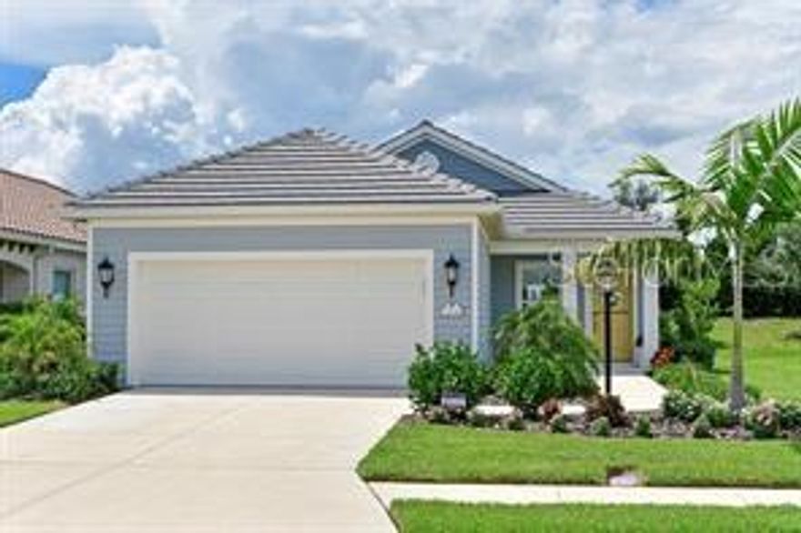 AVAILABLE STARTING JANUARY 1, 2024........If you're looking for a Florida home with that model-like feel in a community that is abundant in resort-style amenities this is your home! Not only is this home tastefully appointed with features and finishes you want, it is loaded with upgrades including a Smart Home package, Guardian Security Package, Quartz countertops in the kitchens and bathrooms, radiant barrier, Foam insulation in exterior brick walls, upgraded cabinets with pot/pan roll out shelves and beautiful light fixtures. Starting with the garage, you will find it has been extended 4 feet for additional storage and toys, speckled epoxy floor, utility sink, Wifi Garage door opener and a ceiling safe-rack system. Located in the highly desirable community of Indigo at Lakewood Ranch with seemingly unlimited dining, entertainment and recreation options close by. Amenities include a recreation center with club room and cafe kitchen to host your larger gatherings, community pool & spa, fitness center, pickle ball and bocce ball courts plus an on-site activities director to plan social events, classes and other fun outings so you can get to know your neighbors. Lawn and irrigation maintenance, shrub maintenance and mulching all included.