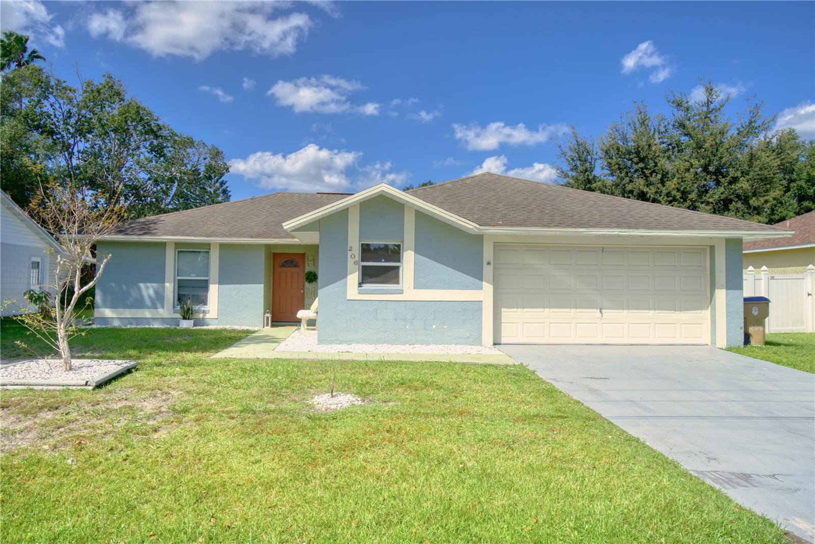 HUGE PRICE REDUCTION, Sold AS-IS. This 3 BEDROOM 2 BATH home is set up for entertainment and privacy. Tile Floors throughout, freshly painted interior and exterior! Beautifully appointed! PVC Fence surrounds the property for the utmost privacy and enjoyment! Fruit trees and lush lansdscaping in the back makes the perfect escape after a long day!