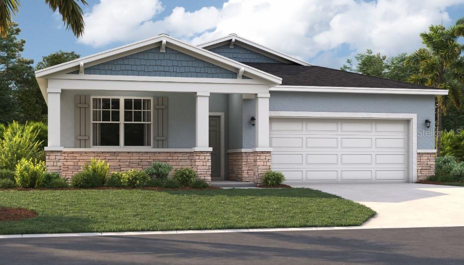 One or more photo(s) has been virtually staged. Under Construction. Wynnstone is a thoughtfully planned community nestled in the heart of one of Florida's fastest-growing counties. Located in Davenport, it offers the perfect combination of tranquility and everyday convenience. Just 12 miles southwest of Disney and minutes from the shops and restaurants of Posner Park, everything you need is close to home. With Highway 27 less than a mile away and I-4 just minutes from your door, getting to Central Florida attractions or the Gulf Coast is quick and easy. Stanley Martin at Wynnstone's elegant single-family homes start from the mid-$300s and feature open-concept layouts, modern finishes, and flexible designs designed for comfortable everyday living. But life here goes beyond your front door. Enjoy scenic walking trails, relax by the pool and cabana, or spend time with loved ones at the playground and dog park. It's a community designed to connect, relax, and fully enjoy Florida's outdoor lifestyle. Wynnstone isn't just a place to live: it's where comfort, convenience, and community come together. Come discover where your next chapter begins.
Juniper offers the perfect combination of modern design and practical living. From its spacious two-car garage to an inviting outdoor deck, this home accommodates all your living needs while keeping up with today's style standards. Three main-level bedrooms located at the front of the home have access to a double-vanity bathroom and a laundry room across the hall, all thoughtfully designed for comfort and convenience! Venture further into the open-concept kitchen and dining room, perfect for gatherings or hosting holiday feasts... and after dinner, take advantage of the spacious 17x17 living room for quality time. The expansive primary suite boasts an ensuite bath, split vanities, a walk-in shower, a closet, and a water closet. Enjoy all these features and the Florida sunshine from the spacious covered lanai.