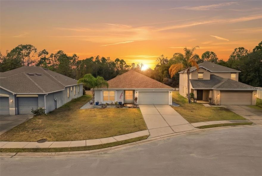 Welcome to 8310 Porch Ct in Lakeland, FL sitting just shy of 1,500 sq ft and on a CUL-DE-SAC — where comfort meets CUSTOM outdoor living!

This meticulously maintained home offers major updates and incredible entertaining space, starting with a 2024 roof featuring 50-year shingles for long-term durability and peace of mind. In 2025, brand-new gutters were installed around the entire home, adding both function and protection.

The true SHOWSTOPPER is the 580 sq ft enclosed lanai, designed for year-round enjoyment and fully covered with matching roof shingles. This space comes complete with a pool table, all pool table accessories, a custom bar, and custom lighting — all included in the sale. Whether you're hosting game nights, entertaining guests, or relaxing after a long day, this space delivers a one-of-a-kind experience.

Step into your private backyard retreat, fully enclosed with vinyl privacy fencing. You’ll find over 1,400 sq ft of pavers throughout the yard, paired with over 250 sq ft of AstroTurf creating a clean, low-maintenance outdoor oasis. Enjoy peaceful pond views with no rear neighbors, offering both serenity and privacy.

This property combines smart upgrades, premium outdoor finishes, and true entertainment value — all in a desirable Lakeland location.

A rare opportunity to own a move-in-ready home with built-in lifestyle upgrades already done for you.
