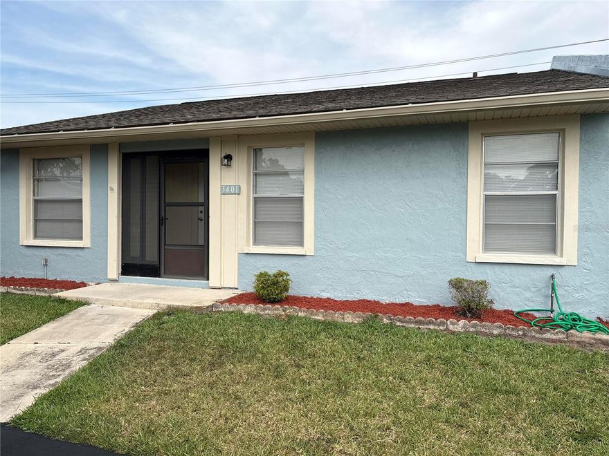 Wouldn't it be nice to live together AND have enough room for all your stuff? How about an extra room for your hobbies or guests? This 3-bedroom, 2-bath, one-story END UNIT villa is bright and sunny. It's located in the desirable Cortez Villas, a 55+ pet-friendly community in the heart of Bradenton. This is one of the most affordable 3 bedroom condos in Manatee County. You'll love the vaulted ceiling in the living room. The king sized primary bedroom is 11 x 18' so all of your favorite furniture will fit. Very convenient parking is right outside your door with space for visiting guests. This well-designed home features a private foyer entrance and an open, airy feel with vaulted ceilings in the living room, dining area, and kitchen. Freshly painted exterior and new entry light welcomes you home. Seller has already paid the $3,500 assessment.

The split-bedroom floor plan provides excellent privacy, with a spacious primary suite that includes an en-suite bath. Two additional bedrooms and a full bath are ideal for guests, hobbies, or a home office. Inside laundry, conveniently located near the bedrooms, adds to the home’s functional layout.
Enjoy Florida living year-round on the enclosed back porch, perfect for relaxing or entertaining. A small outdoor storage closet offers handy space for beach chairs, bikes, or outdoor toys.
Cortez Villas offers an active clubhouse, heated swimming pool, and shuffleboard courts, creating a welcoming and social atmosphere. The community is ideally situated near popular restaurants, medical facilities, Publix and Aldi, CVS, Regal Oakmont Theatre, bowling, and the recreational amenities of G.T. Bray Park, including a dog park, pickleball, tennis, and swimming.
Best of all, you’re just 7 miles from the world-famous beaches of Anna Maria Island, making this villa an excellent choice for enjoying the best of Florida’s Gulf Coast lifestyle. Comfortable, convenient, and close to everything—this home is ready to enjoy. Home is being sold As Is.
