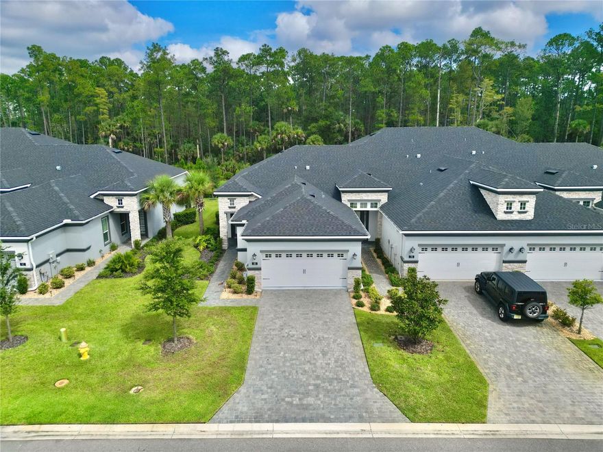Beautiful Maintenance-Free Townhome in Plantation Bay!
Welcome to this stunning 2-bedroom, 2-bathroom townhome with a versatile flex space, located in the highly sought-after gated community of Plantation Bay. Built in 2022, this modern, maintenance-free residence offers the perfect blend of style, comfort, and convenience.
From the moment you arrive, you’ll be impressed by the beautifully paved driveway and walkway, lush landscaping, and private entry. Step inside to discover soaring ceilings and an open-concept floor plan offering 1,529 square feet of thoughtfully designed living space.
The spacious kitchen and living areas are perfect for both everyday living and entertaining. Enjoy peaceful mornings or relaxing evenings on your private screened lanai, overlooking serene water and preserve views. Additional highlights include:Modern upgrades throughout,Private 2-car garage,Flex space ideal for an office, den, or guest area, 2 Walk-in Closets in primary bedroom, Convenient pantry closet in kitchen, Low-maintenance lifestyle with exterior maintenance included.
Plantation Bay offers optional memberships for golf, tennis, pickle ball, fitness center, clubhouse access, walking trails, and more—perfect for those seeking the ultimate Florida lifestyle.
Don't miss this opportunity to live in one of the area's most desirable communities. Schedule your private showing today!