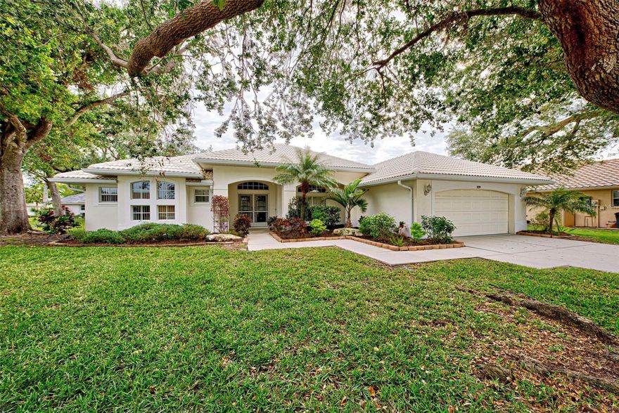 One or more photo(s) has been virtually staged. What a wonderful home this is! Spacious open floor plan with large rooms! Newer plank floors mostly throughout in 2022. New appliances including washer and dryer in 2022. New Hot Water Heater and air conditioner in 2024. Terrific cul-de-sac location with nice folks as neighbors. No pool, but room for one. Large kitchen perfect when entertaining! Walk in Pantry and convenient laundry room nearby. Oversized primary suite with 2 walk in closets. Bath has garden tub, shower and double sinks. Lots of light with many windows and sliders! Community has a lovely large clubhouse, tennis courts and one of the largest community pools I have ever seen! Low yearly HOA fee of $585. no CDD! Check this one out....you will be glad you did.