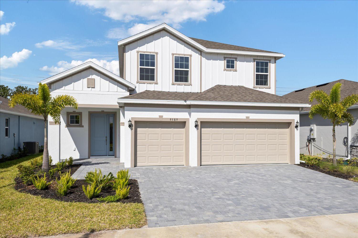We are now selling in Venice's newest community conveniently located on Jacaranda Blvd. near Center Rd. Shopping, restaurants and medical facilities are all nearby. Easy access to I-75 for quick commutes to Sarasota, Tampa and Ft. Myers. Brighton is just 5 miles from the Gulf's beautiful beaches, downtown Venice, and is surrounded by numerous golf courses. With low fees, convenience and more, Brighton is the new place to call "home." The Vero floor plan is a 2331 SF, 4 bed/2.5 bath/3-car garage, two-story home designed for easy living. An inviting foyer leads you into an open concept with large family room, kitchen and cafe area with bone colored 17'x17' ceramic tile. The kitchen is smartly outfitted with Timberlake's Barnett cabinet design in Painted Linen with white quartz countertops. Tray ceilings in the family room and owner's suite add appealing detail to the overall aesthetic. The spacious owner's suite is conveniently located on the first level, while guest rooms and loft are located on the second level.