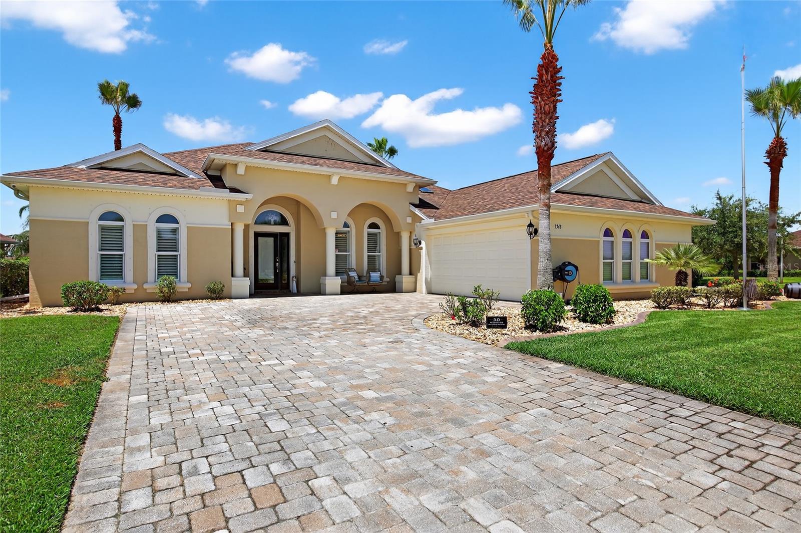 LAKE VIEWS • SCREENED POOL • BRAND NEW ROOF & AC • LOCATED IN PROMENADE PARKE OF VENETIAN BAY — This 2013-built home is in pristine condition and absolutely move-in ready. Set in the desirable Venetian Bay community with peaceful lake views, the home has been lovingly maintained and thoughtfully upgraded. Enjoy total peace of mind with a BRAND NEW ROOF (INSTALLED APRIL 2025) and a NEW AIR CONDITIONING SYSTEM (ALSO APRIL 2025)—two of the most important big-ticket updates already done! Inside, the entire home, including ceilings, was professionally repainted, giving it a fresh, clean, like-new feel. In August 2024, the sellers also invested in upgraded landscaping and a generous rock border around the full exterior for a manicured, low-maintenance finish.
This flexible and functional layout offers 3 bedrooms, 2 bathrooms, a separate DEN/OFFICE that could easily become a 4th bedroom with the addition of a closet or Murphy bed, and a bonus flex area between the two guest suites—ideal as a home office, gym, pet room, reading nook, study area, or game room. This home truly gives you options, with a smart floor plan designed for both everyday comfort and modern lifestyles.
Step outside to your own backyard retreat featuring a screened-in pool with a peaceful water feature, perfect for enjoying the Florida sun or entertaining friends. The fully paved courtyard-entry driveway adds style and convenience, giving the home excellent curb appeal from the moment you arrive.
Located within the Venetian Bay Golf Course Community, you’ll enjoy scenic trails, walkable shops and dining, and a championship golf course with a private club, bar, and restaurant. Memberships are available for both golf and social access. Just minutes to I-95, this location places you within an hour of Orlando International Airport and a short drive from Walt Disney World and other world-famous theme parks. Prefer the coast? You’re just 15–20 minutes from beaches, the intracoastal waterway, and the fun of Flagler Avenue—a local favorite for events, shops, and restaurants. New Smyrna’s top dining spots are just minutes away as well.
Please note: the flagpole does not convey with the sale.
This home is spotless, updated, and full of versatility—schedule your tour today and experience all it has to offer!
