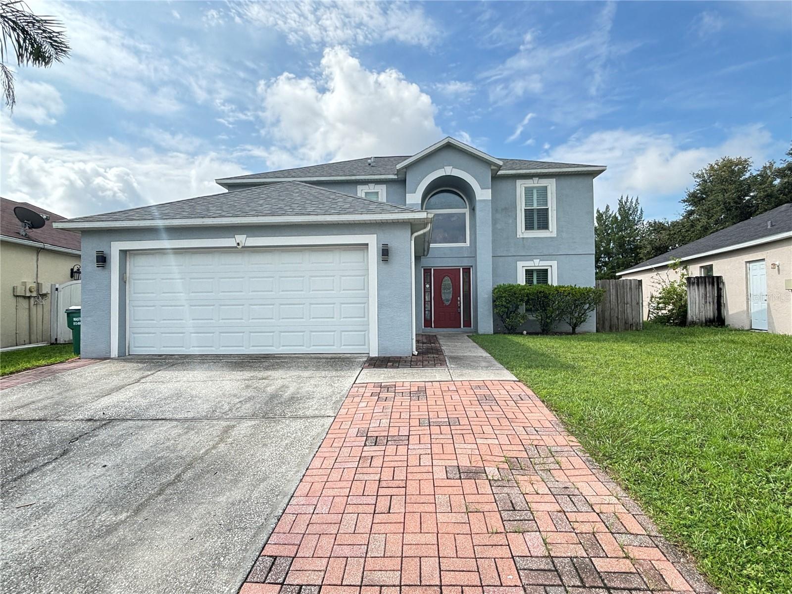 Beautiful 4 bedroom, 2.5 bath home. When you enter you will notice the grand 2 story foyer. Beautiful formal dining room leads to the well appointed kitchen with oversize cabinets, dual pantries with a breakfast bar. There is an extra room next to the family room that could be used for a home office, playroom etc. First floor laundry room is conveniently located at the garage entrance. Large master bedroom upstairs with dual walk in closets and vanities and separate walk in shower with garden tub. Relax by the pool under the covered patio! POOL SERVICE INCLUDED! Backyard fence scheduled to be completed after move in. 2 car attached garage.Hurry, this one won't last!