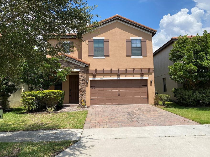 Nicely maintained single family home with 5 bedrooms and 3 bathrooms, located in the gated community of Villages at Wesmere. Master bedroom is on the second floor, but there is a bedroom downstairs with a full bathroom, perfect for the seniors who want to live with the family. House is close to Orlando and Windermere, Walt Disney World is just a short drive away. Very convenient location with tons of area shopping and dinning facilities near by. Easy access to major highways like 408, 429 and Florida's Turnpike. Community features swimming pool and playground. BRAND NEW REFRIGERATOR, STOVE AND DISHWASHER.