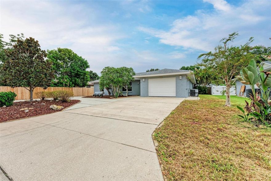 This unique spacious three-bedroom and two-bathroom oversized one car garage custom built home waiting a new tenant. The house has been meticulously maintained and has received several upgrades over the years. Bring your toys, RV, Boat - you can park on driveway or behind the fence. Inside, the house has been upgraded thermal with double-pane windows, including a custom-designed solid wood kitchen cabinets with granite countertop, stainless steel appliances, and a glass cooktop, with island perfect for cooking. The vaulted ceiling open kitchen and dining room area provides a spacious and functional space for entertaining guests. The living room is large and has access to the back porch, allowing for natural light and fresh air to flow throughout the home. Living room has crown molding and the floors are polished travertine providing a sleek and modern finish. The master bedroom is double-sized, providing ample space for clothes and personal belongings with walk-in closet and the third bedroom is perfect for a home office or craft room. The house has additional features, including 220 outlet on the back porch for an RV hook up. There is 20X10 shed & workshop providing additional storage and entertainment space in the backyard and new fence installed. Enclosed back porch great space for entertainment with TV and outdoor dining .The back yard paved and the deck has special lights every corner. Warner's Bayou public boat ramp less than a mile away. The location could not be more perfect; situated you are close to all conveniences including shopping, restaurants, and medical facilities. It’s an easy drive to spectacular Anna Maria Island beaches, Desoto Memorial Park, and Robinson Preserve, which offers miles of bike and walking paths, plus kayaking. In addition, you are just a short distance to downtown Bradenton, which provides all sorts of indoor and outdoor fun, including a history museum, aquarium, and planetarium; a performing arts center; an enchanting park that rambles alongside the Manatee River; and a bustling marina. Overall, this beautiful home that has been thoughtfully designed and maintained, providing a perfect opportunity for someone looking for a spacious, modern home with excellent curb appeal and fantastic location. The come furnished or unfurnished.