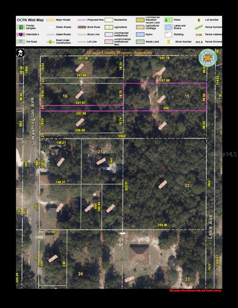 S WASGINGTON AVENUE APOPKA FL 32703