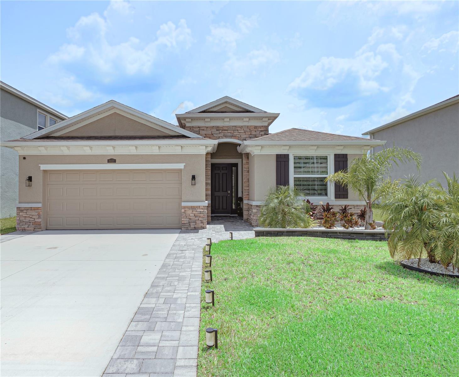 Welcome to 8469 Hardy Bay Loop — the pristine, move-in ready home with luxury finishes you've been waiting for!
This beautifully upgraded 4-bedroom, 2.5-bath home sits on an oversized, fully fenced lot with a tranquil water view, located in the heart of the highly desirable Epperson community. Built in 2022 as part of DR Horton’s Preferred Series, the home has been meticulously maintained and feels like new, offering both luxury and peace of mind with every detail thoughtfully designed for modern Florida living.
Enjoy 9’4” ceilings, granite countertops throughout, 42” staggered kitchen cabinets with crown molding, a bright open-concept layout, and durable concrete block construction. Hurricane impact windows and a full Smart Home system provide added comfort, security, and energy efficiency.
The home has been extensively upgraded by the current owners and is in pristine condition. Interior upgrades include state-of-the-art appliances, including an LG Smart refrigerator, stylish custom blinds throughout the home with remote-controlled shades on the sliding doors, framed bathroom mirrors, and upgraded cabinet hardware. The extended lanai is ideal for outdoor dining, lounging, or entertaining. Seamless gutters were added to improve drainage and long-term protection. The epoxy-coated garage floor offers a clean, finished look, and the fully fenced backyard features two gated side entrances, custom landscaping, and a peaceful water view.
The primary suite includes a beautifully finished en-suite bath with double vanities and a walk-in shower. Three additional bedrooms provide flexible space for guests, a home office, gym, media room, or playroom—tailored to your lifestyle.
Lagoon Living + Prime Location
Epperson is Wesley Chapel’s premier Lagoon community, offering resort-style amenities including the Epperson Lagoon with water slides, floating obstacle courses, inflatables, a swim-up bar, on-site dining, and year-round events. The low monthly HOA fee includes cable and high-speed internet. Enjoy quick access to I-75, the brand-new Publix plaza, top-rated schools, shopping, restaurants, and all the conveniences of this vibrant and growing area.
This is more than a beautiful home—it’s a lifestyle. Don’t miss your chance to own one of the most pristine and upgraded homes in Epperson. Schedule your private showing today!
Furniture may be negotiated separately.