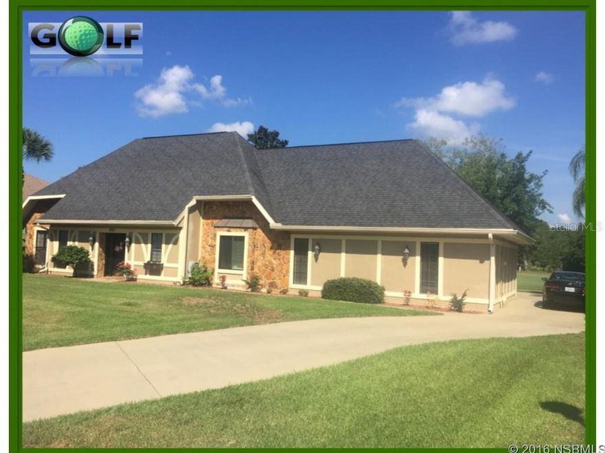 TAKING BACKUP OFFERS on this Spectacular 2 story Tudor Golf Estate home opens on the 5th fairway of the 27 hole Exclusive, Championship Sugar Mill Golf Country Club and Audubon Sanctuary.  Just minutes from New Smyrna Beach and its quaint downtown.  A motivate seller, over a $100,000.00 of recent upgrades, a designerâs touch, and the perfect location makes this home a bargain. This home features maple wood floors throughout. The open living area is designed to be intimate with the ability to host a large gathering. The center point is the large kitchen with its Oak cabinetry, Top of the line appliances and a granite cooking and eating island that make this a both a Chefs dream and the social gathering point.  It flows into a dining area with a wet bar then fluidly into the comfortable entertainment area with a wall to ceiling fireplace flanked by sliding doors with Fairway views that open onto the patio. The Master bedroom and bath complete with whirlpool tub is on the ground floor, a Â½ bath just off the entry way. One stairway off the kitchen leads up to the 2nd and 3rd bedrooms and full bath. The Laundry room between the kitchen and garage has a second staircase the leads to the isolated 4th Bedroom and full bath currently used as a recreation area.  The over sized Garage with room for both car and golf cart opens to the fairway.  This larger lot holds lots of options.  The Owner will consider selling furnishings under a separate agreement.  VIRTUAL TOUR AVAILABLE ;Water: City