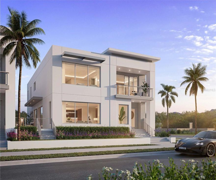 One or more photo(s) has been virtually staged. Pre-Construction. To be built. Luxury Villas in the prestigious gated community of Westshore Yacht club. Our exclusive Villas offer a blend of modern sophistication and timeless elegance, providing  the ultimate living experience. Key features of this two-story residence, offering 3 Bedrooms, 3-1/2 Baths, plus a Den, include grand interiors encompassing nearly 4,000 square feet. 
Expansive living areas, soaring ceilings, and large windows bathe the space in natural light. Interiors boast the finest finishes such as Italkraft premium cabinetry, quartz waterfall countertops, large format porcelain tile, Sub-Zero and Wolf appliances with induction stove top. The owners-suite bedroom is a retreat within a retreat, offering unparalleled comfort and style featuring an owner’s study with floor-to-ceiling glass leading out to your private Terrace.
Additional Villas luxuries include a private elevator, private 2-car garage, plus a dedicated guest parking spot. Enjoy entertaining, gardening or relaxing in your exclusive outdoor living space.
The Villas offer a one-of-a-kind experience with access to Amenity-rich AQUA Condo towers: a rooftop sky-pool with breathtaking Sunset views to the west and sunrises to the East over downtown Tampa; A 3rd floor pool with hot tub; outdoor grilling station with Cabanas; A spacious and elegantly appointed club room with conversational seating areas, sports lounge, billiard area and private dining room; State-of-the art golf simulator; theater with plush seating; children’s playroom; and 2 fully furnished guest suites, as well as private offices. Relax in the luxurious spa center featuring steam room, sauna and private treatment rooms. The17th floor fitness center overlooks Tampa Bay, with yoga /spin room. Valet attendant under the porte-cochere lobby entrance. 24/7 staffed lobby, on site property manager and service personnel.
Westshore Yacht Club is South Tampa’s premier & unique Gated waterfront community, boasting the exclusive members-only Bay Club and Marina, 149 boat slips, two resort style swimming pools, outside Tiki Bar, indoor fine dining, 806 Sunset bar, Day Spa, fitness center and social activities Combining this with an optional membership to the Bay Club. All of this only 10 minutes to downtown Tampa, 15 minutes to Tampa International Airport, 20 minutes to St. Petersburg and 30 minutes to the some of the best beaches in the US. Come and explore our sales gallery and take a tour of the last available site at Westshore Yacht Club. Sales Gallery located at 5605 S. Westshore Blvd.