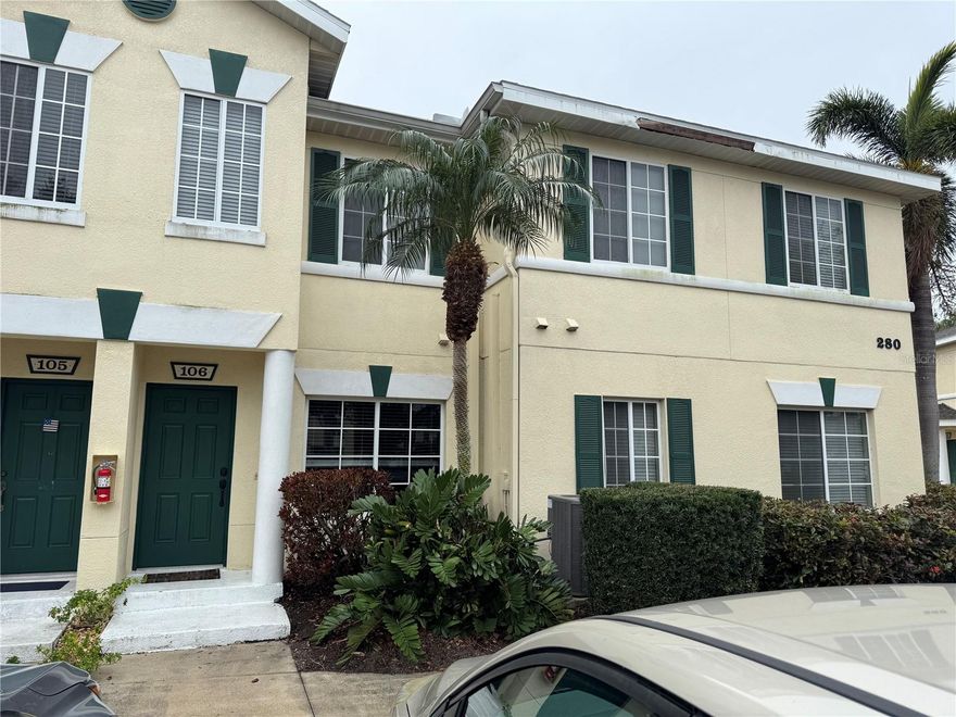 Beautiful townhome for rent in Lighthouse Cove. This 2 bedroom, 2.5 bath has a flex room that can be used as a bedroom, den or office. Plank tile flooring throughout main floor, carpet upstairs. Private lanai space with storage closet. New paint! Open and spacious floor plan. Kitchen offers a breakfast bar and wood cabinets. All bedrooms and 2 bathrooms upstairs as well as your laundry closet. Amenities include a community pool! Conveniently located near I-75, Costco, Shopping, Restaurants and so much more! Sewer, water and trash included in rent.