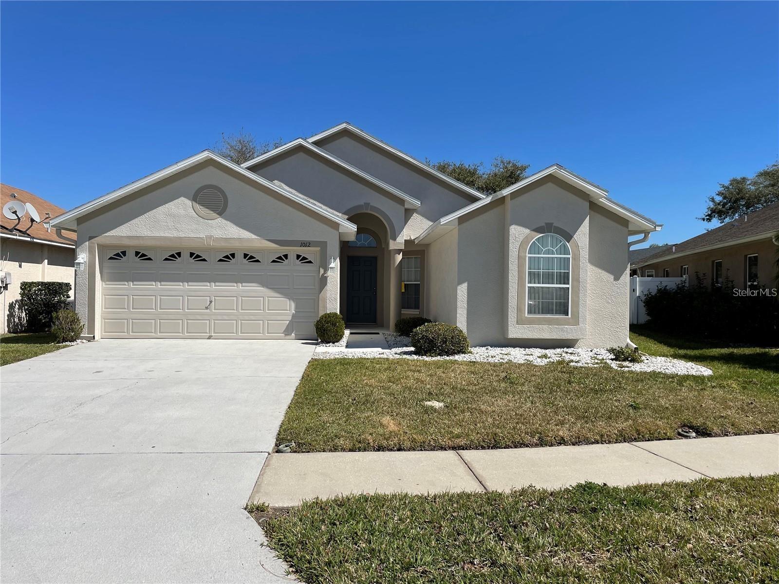 BEAUTIFUL 3 BEDROOM, 2 BATHROOM HOME WITH FENCED IN YARD ON A CUL-DE-SAC IN HIGHLY SOUGHT COMMUNITY OF IVY LAKE ESTATES! This Open, Split Floor Plan combines the kitchen, dining, and living rooms creating the perfect space for spending quality time with family and friends. The Kitchen boasts Wood Cabinets, Walk-In Pantry, Island, Breakfast Bar, and Breakfast Nook! The Primary Bed/Bathroom features Two Walk-In Closets, Walk-In Shower, and Extended Vanity. Secondary Bedrooms are on the other side of the home and share the 2nd Bathroom. Other great features of this home include a Fenced-In Back Yard, Inside Laundry Room, and Covered Back Porch. Washer and Dryer are included. All of this in the highly sought after Gated Community of Ivy Lake Estates and in an excellent school district. Ivy Lake Estates also has Playgrounds, a Basketball Court and Sand Volleyball. Easy Access to the Suncoast Bike Trail, Suncoast Parkway, Tampa Int'l Airport and Downtown Tampa! Shopping, dining, and medical facilities are all close by!