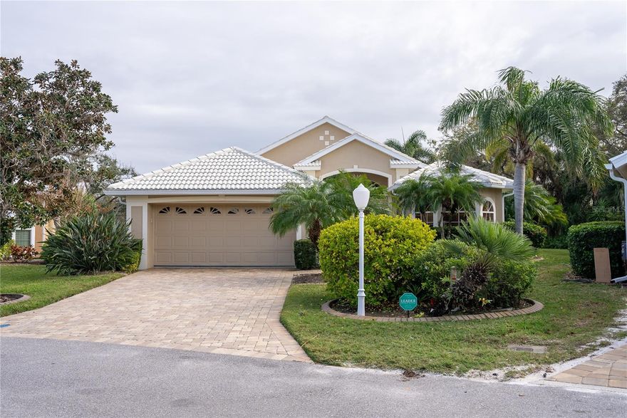 Rarely available three bedroom, two-bath pool home located behind the gated entrance of Bermuda Club East in the Plantation. Situated on a premium golf course lot with partial wooded privacy and view of the second hole of the Panther course. You can experience the best of what the Florida lifestyle has to offer while you sit and relax on your back paver lanai that features an outdoor kitchen, saltwater pool and spa. The interior of the home boasts a split floor plan with a graciously sized great room/dining room area, den with custom built-ins, kitchen featuring a cooking island, gas stove, stainless steel appliances, wood cabinets and granite countertops along with a separate wet bar with wine refrigerator making entertaining seamless. Home needs new roof and pool cage and price is reduced and reflected accordingly. Plantation Golf & Country Club has an optional membership and includes amenities such as a 36-hole golf course, restaurant and bar, tennis courts and swimming pool. Schedule your private showing today.