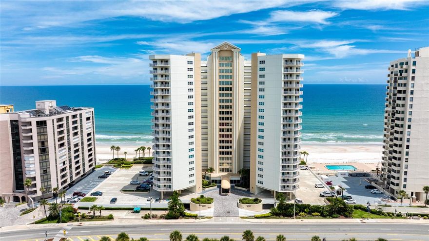 Perched on the 20th floor of Oceans Eight, this exquisite 3-bedroom, 2-bath condo offers breathtaking panoramic views of the Atlantic Ocean and Intracoastal Waterway. From your private wrap-around balcony, you can enjoy front-row seats to 4th of July fireworks, weekly summer fireworks from the Daytona Bandshell, and even fireworks displays from the Daytona International Speedway. With sunrises over the ocean and sunsets over the river, every day feels like a retreat.

Offered by the original owner, this fully furnished, move-in ready residence has been impeccably maintained and thoughtfully updated. Recent upgrades include hurricane-impact sliding doors, a newer air conditioner, hot water heater, washer, dryer, and dishwasher. The open floor plan is complemented by tile flooring throughout, offering both elegance and easy maintenance. The master suite is a true retreat with a spacious walk-in closet and stunning water views from every window.

A dedicated full-size laundry room adds to the home's convenience, and the building offers secure underground parking along with additional surface parking, a car wash station, a personal storage cage, and a bike storage area. Oceans Eight is pet-friendly, allowing up to two domestic pets with a combined weight of 20 pounds.

Resort-style amenities abound, including a large oceanfront outdoor pool and sun deck, an indoor heated lap pool, spa, sauna, and a fully equipped fitness center. Enjoy direct beach access and take advantage of the vibrant Daytona Beach Shores community. Just across the street, you'll find tennis and pickleball courts, monthly outdoor concerts, and the nearby Par 3 Golf Course and Publix for added convenience.

This is more than a condo, it's a lifestyle. Don't miss your chance to own a piece of paradise in the highly sought-after Oceans Eight.

All information recorded in the MLS intended to be accurate but cannot be guaranteed.