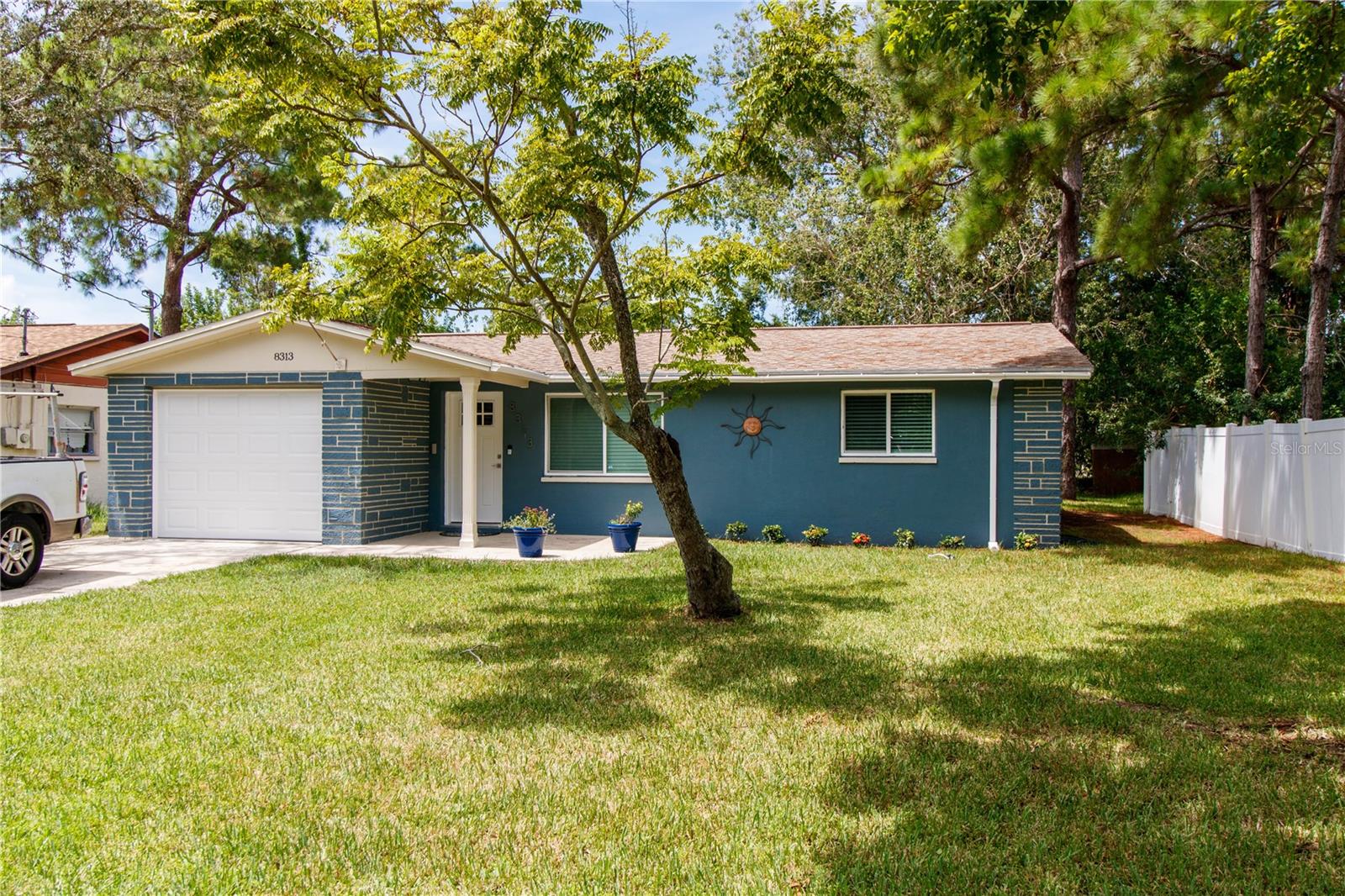 This Adorable 2 Bedroom, 1 Bath home with a Screen & Heated Pool has been Loved and Updated this Year. ALL NEW in 2025 - Wood Kitchen Cabinets with Soft Close and Pull Outs, Stainless Steel Frigidaire Appliances, Pompeii Quartz Counters, Pot Filler, Garbage Disposal, Moen Faucet, Light Fixtures, Electric rewired below 4 ft., Custom Blinds, All Interior and Exterior Doors/Hardware, Trim, Baseboards, Shelving, Closet Doors, Interior Paint, Garage Door, New Landscaping and Mulch Fire Pitt Added. AC/2023. Tankless Water Heater/2023. New Pool Pump, Heater, and Chlorinator/2021. New Hurricane rated Windows/2020. Roof/2017. There is NO CDD Fee and the HOA is Optional. This is a great starter home or would be a great rental income property as everything is NEW. The Sea Pines Community is located near schools, shopping, hospitals, parks, local attractions and dinning. Easy to Show. Call Today!
