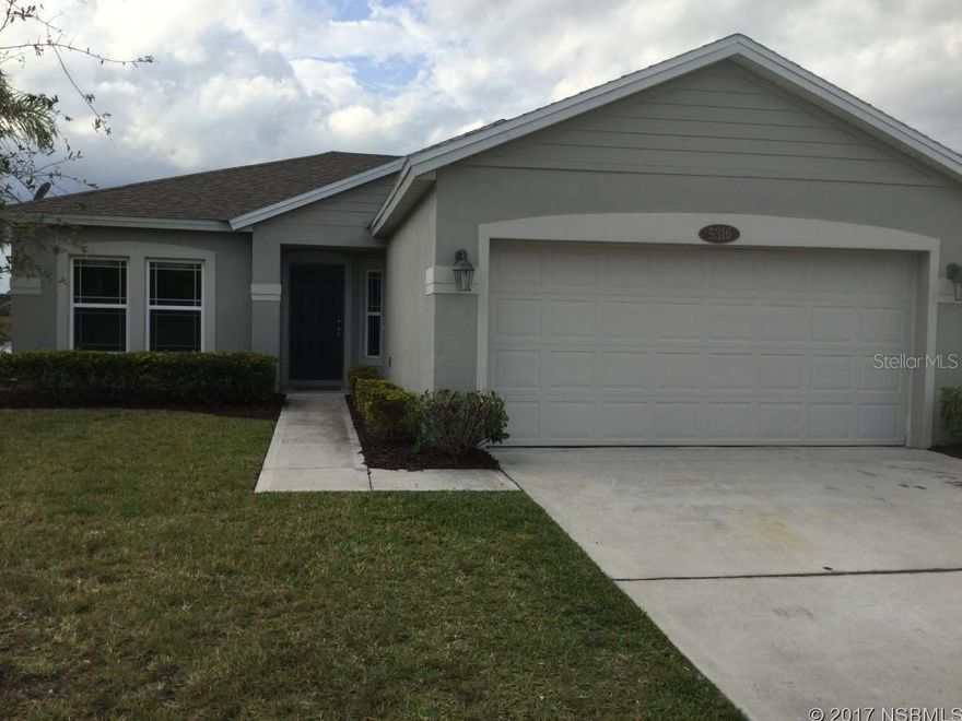 On largest body of water in Port Orange Plantation with a spectacular view of the sunset out the back door. Fish of your back yard! Newer construction, Tile floors in main living area. Eat-in kitchen open concept. Fresh interior paint. INCLUDES LAWN MTCE. Great community close to Port Orange Pavilion, I-95. Requires first, security and last  Prospective tenant(s) to provide their own background screen for owner's review.  Broker makes no warranties to the information provided herein.