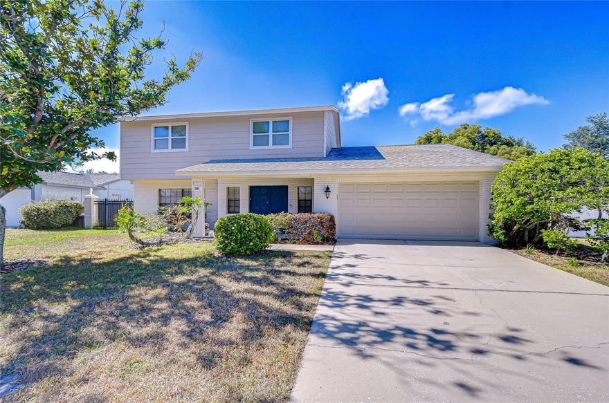 Step into this wonderful Bloomingdale home, gleaming from the inside out! The open, airy foyer invites you in with gorgeous hardwood floors that flow through the formal living and dining spaces. The bright, well-equipped kitchen is the heart of the home, offering tons of storage and prep space with abundant cabinetry, a prep island, a large breakfast nook, and updated appliances that keep everyday cooking delightfully easy. The family room ties it all together with vaulted ceilings, a cozy wood-burning fireplace, and French doors to the backyard. A half bath is located downstairs for added convenience. Beautiful hardwood extra-wide stairs lead you upstairs, where the primary suite feels like your own personal retreat, offering a French door entry, generous space, a huge walk-in closet, and an en-suite bath with a shower/tub combo. Three additional bedrooms are spacious in size, have large closets, and share a full bath. Step outside to a backyard built for pure enjoyment. A charming gazebo creates the perfect setup for al fresco dinners or weekend gatherings, and a tranquil fountain brings peaceful vibes to every moment. Feel confident with thoughtful updates, including an AC unit replaced in 2022, an upgraded Ecobee smart thermostat, and a whole-house surge protector. Less worry and more living. Located next to Bloomingdale Park, you’ll find tennis, basketball, and racquetball courts practically at your doorstep. With top-rated Bloomingdale schools and an easy commute to Tampa and MacDill AFB, this home delivers the winning combo of comfort, convenience, and lifestyle in one fantastic package.