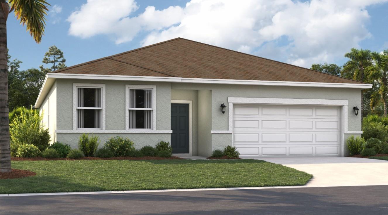 One or more photo(s) has been virtually staged. Under Construction. Located just minutes from outdoor activities like Lake Eva Community Park and Ben W. Graham Park and only 20 miles from Disney World, Covered Bridge at Liberty Bluff offers residents a convenient location near commuter routes for easy access to both work and play. Gather with friends and family for a lakeside picnic or keep it close to home by enjoying on-site amenities, including a pool, cabana, dog park, gazebo, and walking trails.
The Webber is a spacious 2,180-square-foot single-story home with four bedrooms and three bathrooms. The kitchen overlooks the dining and living rooms, while the open-air lanai off the living room provides abundant natural light throughout the main living area. Tucked away at the front of the home is a second bedroom with a private bathroom—perfect for guests! With a spacious primary suite located on the lower level, the home features a large living room, dining area, and kitchen with a full-size refrigerator.
