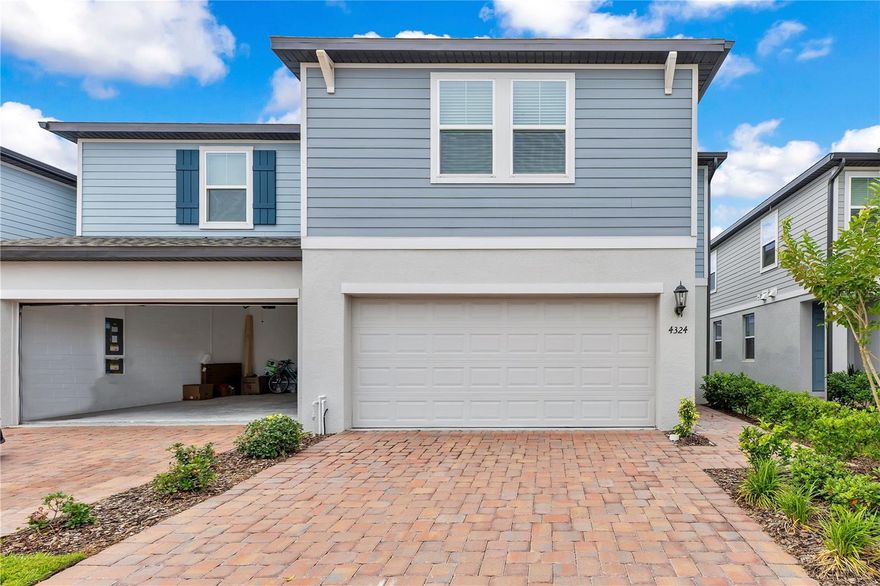 Short Sale. Discover modern comfort in this brand-new 2024 townhome at 4324 Ranch House Road, Saint Cloud, FL 34772. This stylish 1,808 sq. ft. residence (Windsor plan by Meritage Homes) features 3 bedrooms, 2.5 baths, and thoughtful design perfect for everyday living and entertaining.
Key Highlights:

Open-concept main level with a spacious kitchen island ideal for cooking and gatherings, seamlessly flowing into the dining and great room areas.
Upstairs loft and convenient laundry room for added flexibility.
Primary suite with a generous walk-in closet and private bath.
Energy-efficient features including high-performance appliances, HVAC, insulation, lighting, and windows designed for savings, comfort, health, and peace of mind. All appliances are included!
2-car garage and low-maintenance living on a compact lot.

Located in the desirable The Meadow at Crossprairie Townes community, this home offers easy access to the Florida Turnpike, major employment centers, excellent schools, and all that St. Cloud has to offer. Whether you're a first-time buyer, downsizing, or seeking a low-maintenance lifestyle in a growing area, this property delivers modern convenience in a prime Central Florida location.