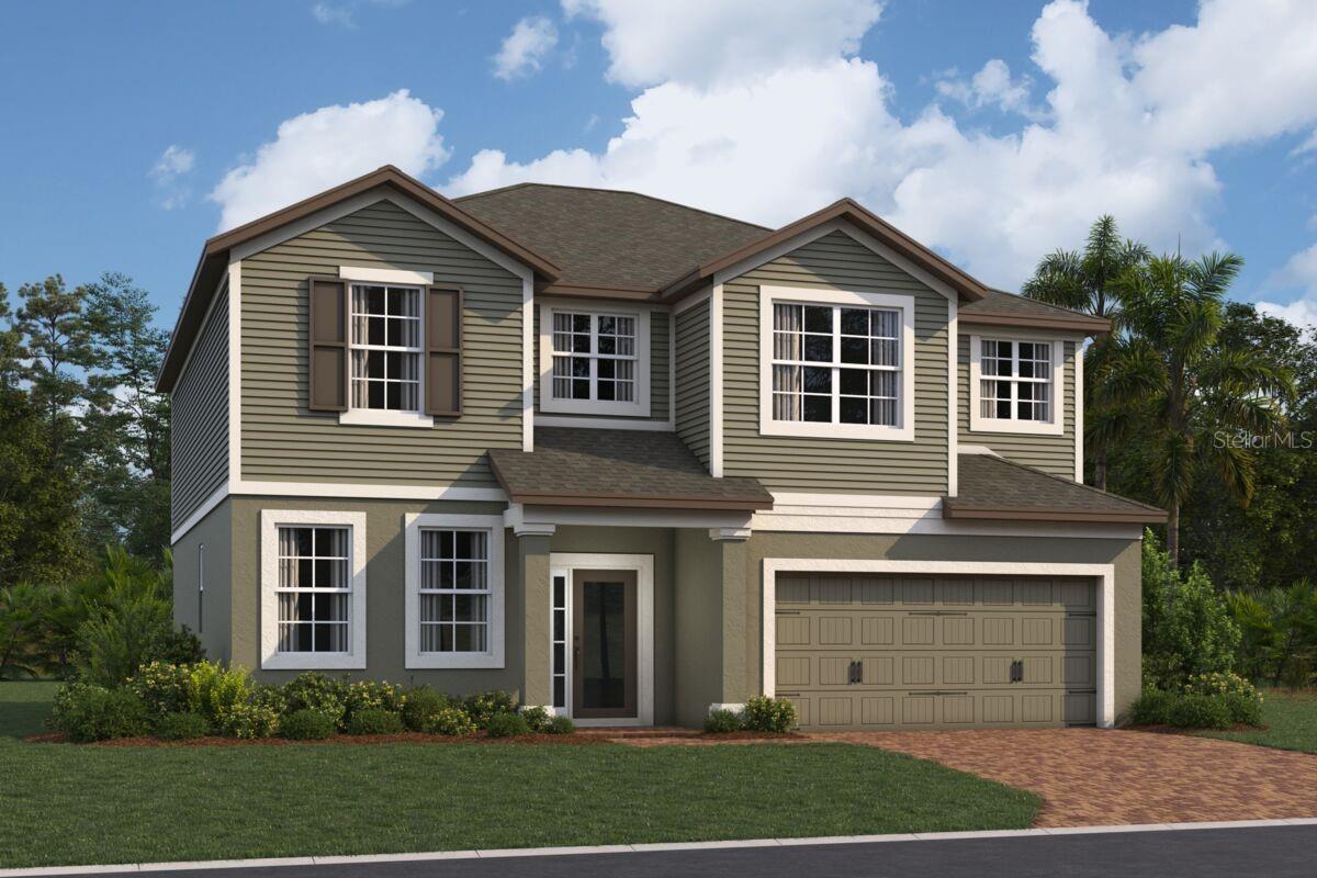 Under Construction. Discover this stunning new construction home at 5261 High Line Drive in Saint Cloud! This well-appointed home offers 4 spacious bedrooms–including a first-floor guest bedroom–3 full bathrooms, a 10' x 26'4" extended lanai, a 2-car garage, and much more. This home is situated in a desirable Saint Cloud neighborhood known for its family-friendly atmosphere. The area offers convenient proximity to parks, making it ideal for outdoor activities and recreation. Residents enjoy easy access to green spaces and walking trails. The home showcases quality design elements throughout, with careful attention to detail and functional layouts. The open-concept living areas create seamless flow between spaces, while the upstairs owner's bedroom provides a private retreat. Located upstairs off the loft, your owner's suite features an en-suite bathroom with an oversized walk-in closet. This new construction home represents an excellent opportunity to own a quality-built home in Saint Cloud's growing community!