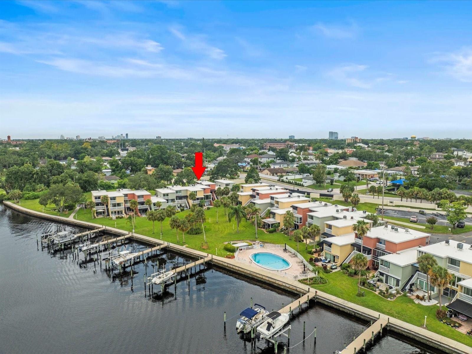 We are pleased to present this BEAUTIFUL 1 Bedroom, 1 Bath, FIRST FLOOR condominium LOCATED ALONGSIDE THE HILLSBOROUGH RIVER in The Marina Club of Tampa Bay. Upon entering the property, you will find a home that has been impeccably maintained, and one that features an open, great room floor plan with neutral decor. Additional features include: NEW ROOF in 2022; UPDATED kitchen with wood cabinetry, granite countertops, tile backsplash, and stainless steel appliances; tile flooring throughout; custom closet in primary bedroom; ceiling fans; custom window treatment in the great room; spacious patio overlooking the pool and river; assigned parking; immaculate condition and more! And one more mention...this unit did not flood during the hurricanes of 2024!
The Marina Club of Tampa Bay, a GATED COMMUNITY with 2 swimming pools, spa, club house, dock, boat slips for rent (when available) and 2 tennis courts, has LOW HOA FEES that include water, sewer, trash, basic cable, exterior maintenance, property manager and more! Add to these a CONVENIENT LOCATION to I-275 and I-4, Downtown Tampa, Tampa International Airport, Saint Joseph's Hospital, Raymond James Stadium, shopping, dining, schools, and recreation, and you have a great place to call home!